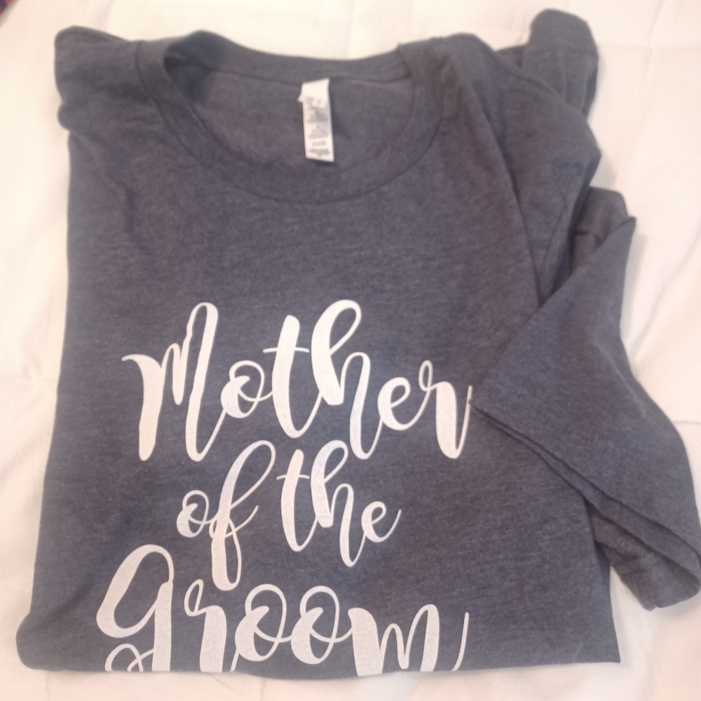 Bella Canvas Navy Mother Of The Groom Tee XL